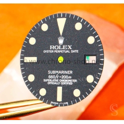 Rolex 1680 Cadran Mark III original montres vintage Submariner Date 1680 Mk 3 tritium patine crème calibre 1570
