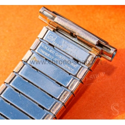 Gay Frères Vintage 60s Bracelet Rally extensible en plaqué or rose 22-17mm montres vintage