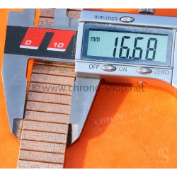 Gay Frères Vintage 60s Bracelet Rally extensible en plaqué or rose 22-17mm montres vintage