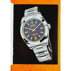 Rolex MILGAUSS 116400, 116400GV Booklet italian 2016, advertising, green manual Ref. 605.35