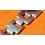 RARE PARTIE BRACELET EXTENSIBLE MAILLONS RIVETS ROLEX DAYTONA 19mm  6263, 6262, 6240, 6265, 6239, VERSION USA CI