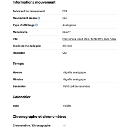 ETA 251 471 Genuine Swiss Made Movement 251.471 Chronograph New Movement