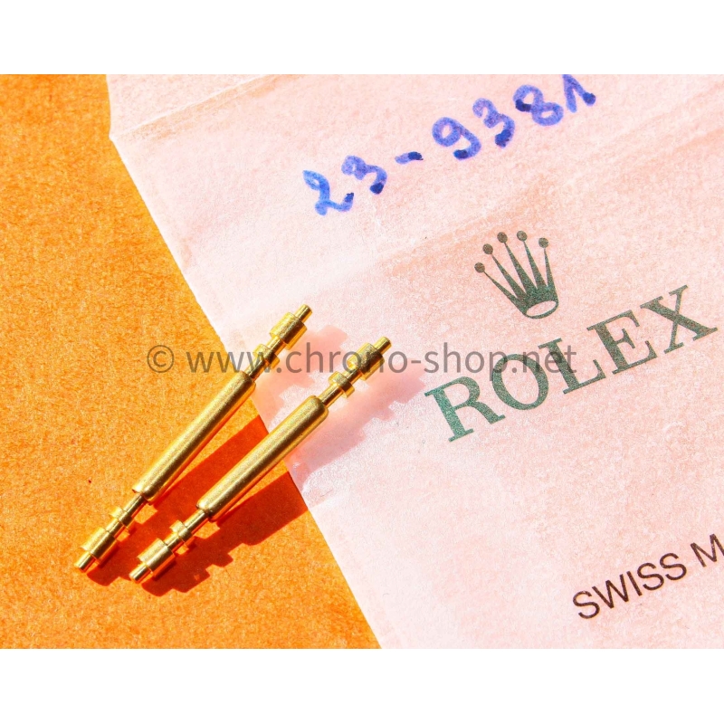 Rolex 23-9381 Genuine Gold Spring Bars Pins 20mm Day-Date President 1803,18038 Datejust 16018,16258