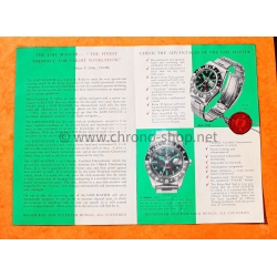 ROLEX GMT MASTER 6542 COLLECTIBLE VINTAGE 1959 ANTIQUE ENGLISH BROCHURE BOOKLET LIBRETTO GMT 6542 BAKELITE