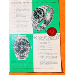 ROLEX GMT MASTER 6542 COLLECTIBLE VINTAGE 1959 ANTIQUE ENGLISH BROCHURE BOOKLET LIBRETTO GMT 6542 BAKELITE