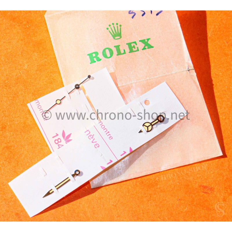 Rolex 5513 Vintage Genuine ROLEX Cream yellow patina Tritium Handset 5512,5513 Submariner Cal. 1520,1530