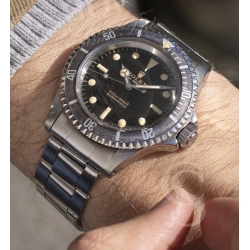 Rolex 5513 Vintage Genuine ROLEX Cream yellow patina Tritium Handset 5512,5513 Submariner Cal. 1520,1530