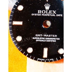ROLEX VINTAGE CADRAN TRITIUM T25 NOIR LAQUE MONTRES VINTAGE GMT MASTER 16750,16700 CAL 3075,3175