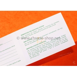 ROLEX TUDOR RARE VINTAGE 80-90s BLANK WARRANTY SERVICE PAPER WATCHES Submariner,Gmt,Daytona,Datejust
