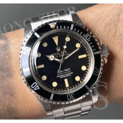 Rolex 5513 Vintage Genuine ROLEX Cream yellow patina Tritium Handset 5512,5513 Submariner Cal. 1520,1530