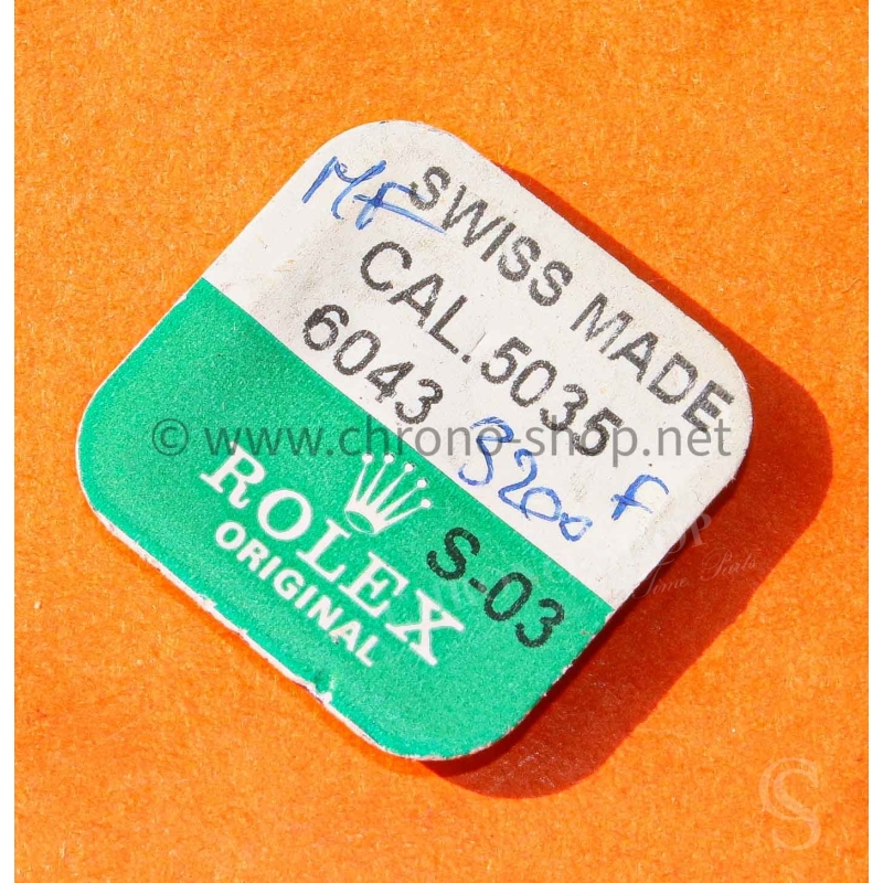 Rolex 6043 ref 5035-6043 Fourniture Originale horlogère sautoir de tirette monté Calibre 5035 oysterquartz