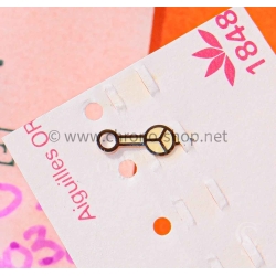 Rolex Rare 80's Watch part tritium hours hand yellow cream patina Submariner Date 16800,168000 calibre 3035