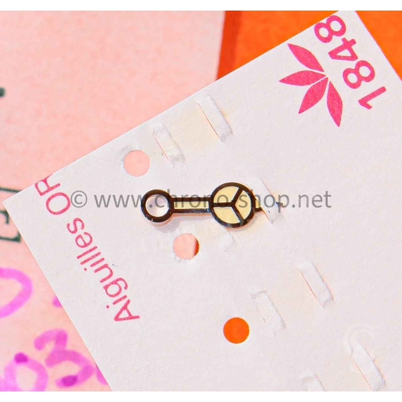 Rolex Rare 80's Watch part tritium hours hand yellow cream patina Submariner Date 16800,168000 calibre 3035