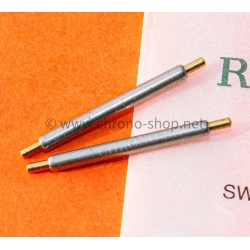 Rolex Rare Gmt 20mm tutone Spring Bars 23-9292 Ssteel and gilt pivots Price for set Original for holes case Gmt master