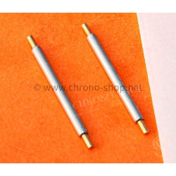 Rolex Rare Gmt 20mm tutone Spring Bars 23-9292 Ssteel and gilt pivots Price for set Original for holes case Gmt master