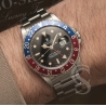 Rolex gmt master 16750 vintage tritium hands minuts hours cream yellow patina Rolex auto caliber 3075