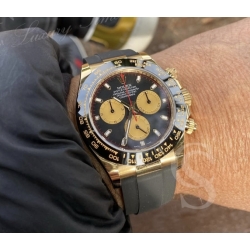 Rolex Aiguilles Or jaune compteurs chronos montres Rolex Cosmograph Daytona 116518,116508,116520,116528 Cal 4130