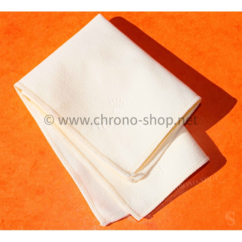 Rolex Original Microfibre luster 33g Beige Cloth polishing Cleaning Watches and watch Part for sale