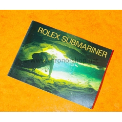 chronoshop Rolex 1999 Submariner,Sea Dweller booklet manual english 1999 Submariner watches 14060,16613,16610,16618,16600