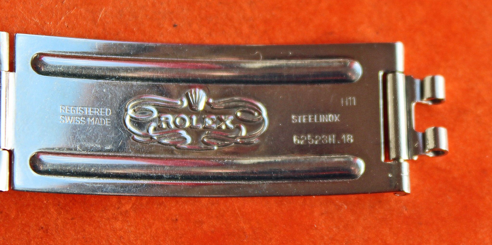 Rolex 62523H 18, H11 code clasp folded Buckle Deployant 20mm Jubilee ...