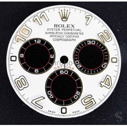 RARE Cadran Rolex Cosmograph Daytona ARGENT RACING DIAL ARABIC Montres 116513,116523,116518,116528 Cal 4130