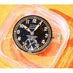 Titus Genève Waterproof Shockabsorber Cadran noir type militaire petite seconde avec calibre manuel