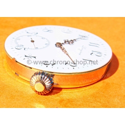Longines montre de poche vintage cadran porcelaine aiguilles or rose Louis XVI à restaurer