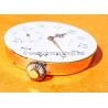 Longines montre de poche vintage cadran porcelaine aiguilles or rose Louis XVI à restaurer