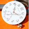 Longines montre de poche vintage cadran porcelaine aiguilles or rose Louis XVI à restaurer