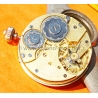 Longines montre de poche vintage cadran porcelaine aiguilles or rose Louis XVI à restaurer