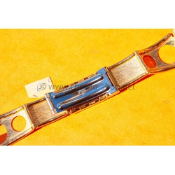 Rare Original 70s vintage Gold plated Bracelet 23mm Rally strap Perforated Racing Sport Serge Gainsbourg