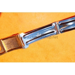 Rare Original 70s vintage Gold plated Bracelet 23mm Rally strap Perforated Racing Sport Serge Gainsbourg