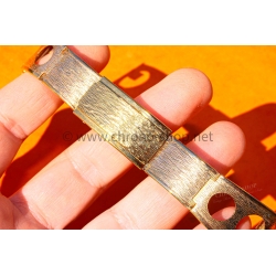 Rare Original 70s vintage Gold plated Bracelet 23mm Rally strap Perforated Racing Sport Serge Gainsbourg