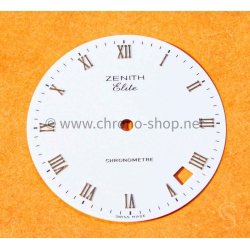 Zenith Cadran Blanc porcelaine Date montres vintages Zenith Elite