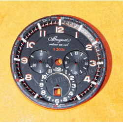 Breguet Type XXII 3880,3880ST/H2 10Hz Original Cadran Noir et rouge chiffres arabes montres aviateurs