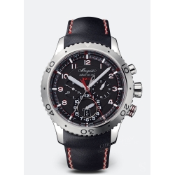 Breguet Type XXII 3880,3880ST/H2 10Hz Original Cadran Noir et rouge chiffres arabes montres aviateurs