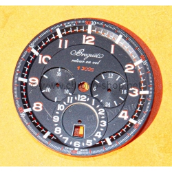 Breguet Type XXII 3880,3880ST/H2 10Hz Original Cadran Noir et rouge chiffres arabes montres aviateurs
