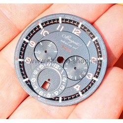Breguet Type XXII 3880,3880ST/H2 10Hz Original Cadran Noir et rouge chiffres arabes montres aviateurs