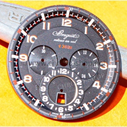 Breguet Type XXII 3880,3880ST/H2 10Hz Original Cadran Noir et rouge chiffres arabes montres aviateurs