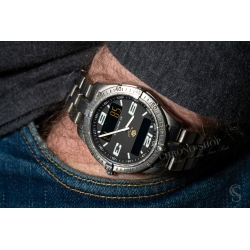 Breitling Rare Cadran Bleu Roi de Jordanie Quartz Montres Repetition Minutes Aerospace E65362