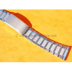 Vintage 70s bracelet 20mm flat-link folded links watch Steel band omega Seamaster Speedmaster