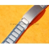 BRACELET VINTAGE ACIER 20mm 60-70's LIENS PLIES STYLE MONTRES VINTAGE OMEGA SPEEDMASTER,SEAMASTER,IWC