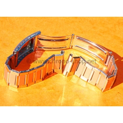 Vintage 70s bracelet 20mm flat-link folded links watch Steel band omega Seamaster Speedmaster