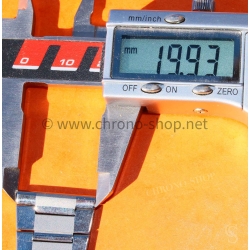 BRACELET VINTAGE ACIER 20mm 60-70's LIENS PLIES STYLE MONTRES VINTAGE OMEGA SPEEDMASTER,SEAMASTER,IWC
