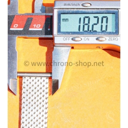Bracelet milanais 18mm Vintage de Montres acier 60-70 bracelet Mesh pour Breitling,Omega,Heuer,Tissot,IWC