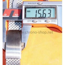 Bracelet milanais 18mm Vintage de Montres acier 60-70 bracelet Mesh pour Breitling,Omega,Heuer,Tissot,IWC