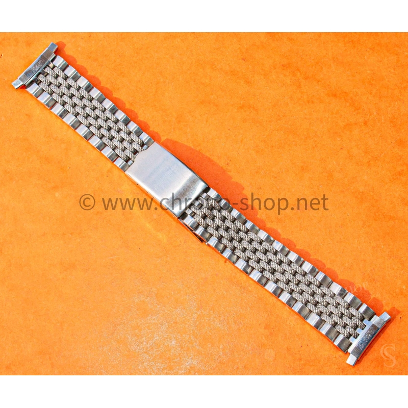 Vintage Collectible watch Ssteel bracelet jubilee Beads of Rice 20mm Patek,Heuer,IWC,Omega,Breitling,Vacheron
