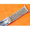Bracelet jubilée Acier Anses courbes 20mm Montres vintage Heuer,IWC,Omega,Breitling,Vacheron, Jaeger