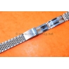 Vintage Collectible watch Ssteel bracelet jubilee Beads of Rice 20mm Patek,Heuer,IWC,Omega,Breitling,Vacheron