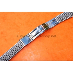 Bracelet jubilée Acier Anses courbes 20mm Montres vintage Heuer,IWC,Omega,Breitling,Vacheron, Jaeger